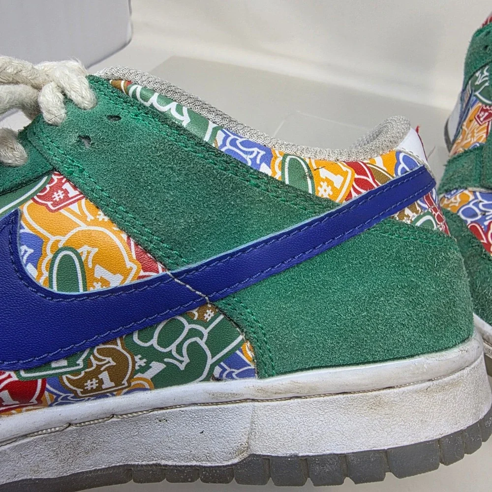 Nike Dunk Low Rooted in Peace Mens 10.5 Green Suede Foam Finger DZ2538-100 Good